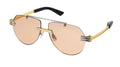 BOTTEGA VENETA BV1342S 002 Gümüş Altın Rimless Aviator Güneş Gözlüğü