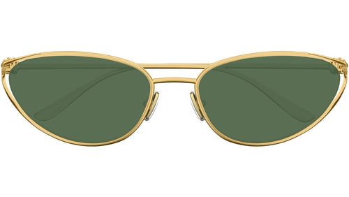 Bottega Veneta BV1330S 004 altın kat-eye güneş gözlüğü